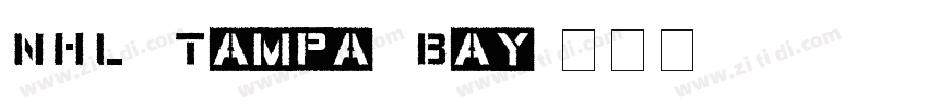 NHL Tampa Bay字体转换